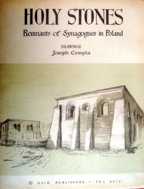 1959 Jewish ART PORTFOLIO Book POLISH SYNAGOGUES Judaica HOLOCAUST Poland ISRAEL