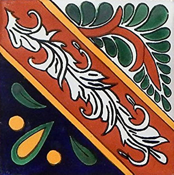 40 MEXICAN TALAVERA TILES Ceramic 6x6" Stairs Backsplash C172 £133.88
