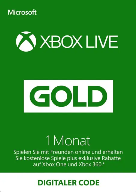 Xbox Live Gold 1 mese [Download | Xbox Live | CHIAVE]