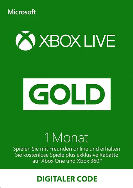 Xbox Live Gold 1 mese [Download | Xbox Live | CHIAVE]