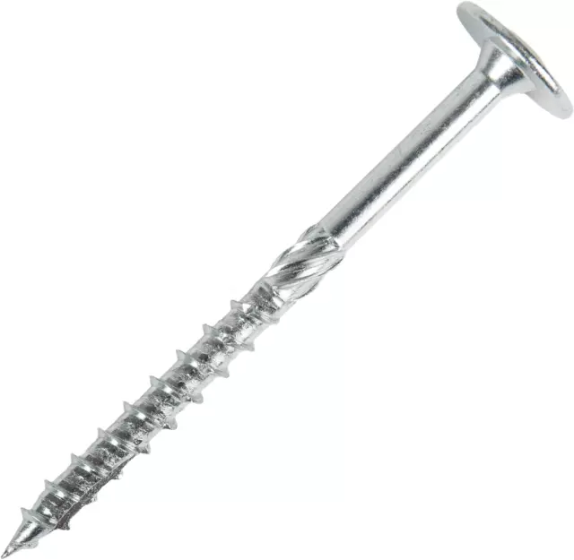 STIER Flat Head Screws 6 x 240 Galvanised Steel TX 30 Pack of 100