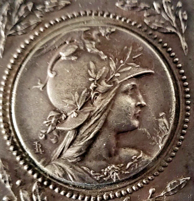 Médaille En Bronze Argenté - Thèmes Marianne, Agriculture, Commerce, Travail - Signée RASUMNY - Excellent état