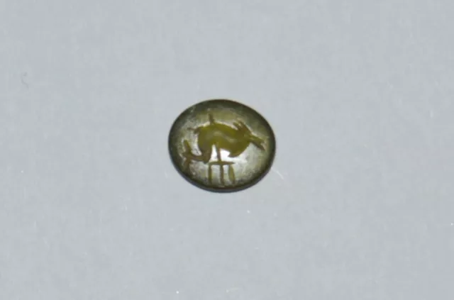 Ancient Greek Intaglio Ring Seal Greco-Roman Carnelian Gemstone Artifact Relic 2
