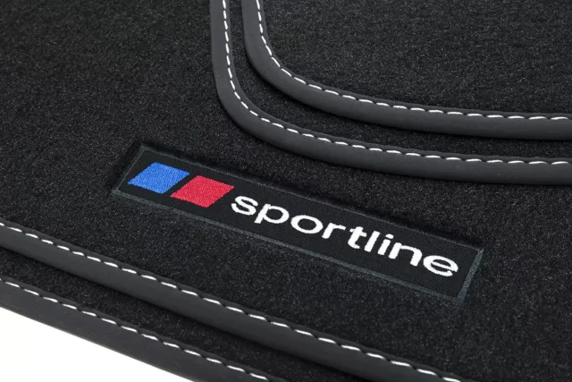 Sportline Fußmatten für BMW 3er F30 F31 M3 Limo Touring Kombi 2012-02/2019