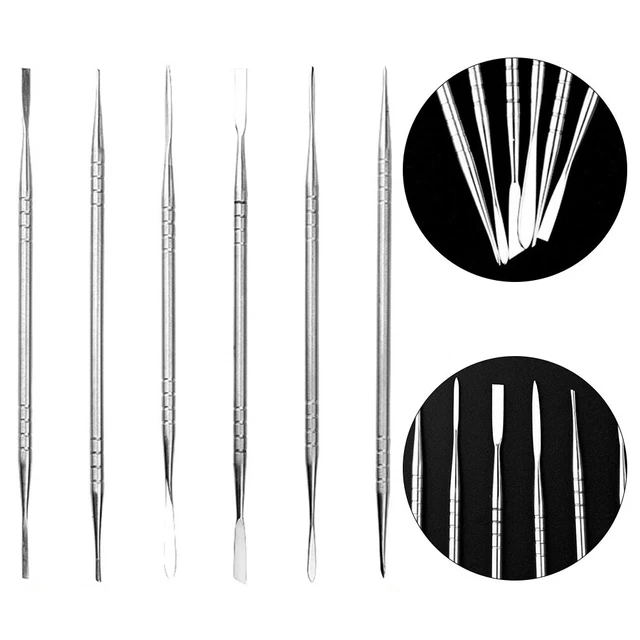 Kit Di 10 Strumenti Per Intaglio | Doppia Testa In Acciaio SK2 | Per Cera, Argilla E Scultura - Foto 7