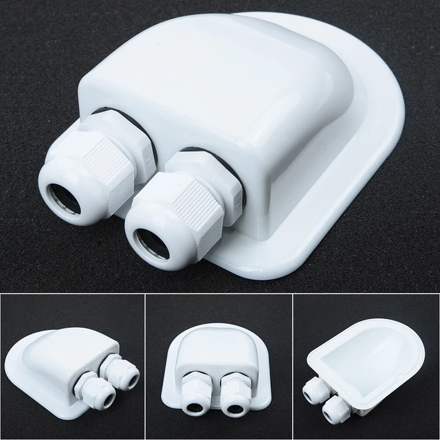 3/4 NPT Presse-étoupe Blanc IP69 Kit 6Pcs 12.5-18mm - Connecteur Boîte Jonction Câble