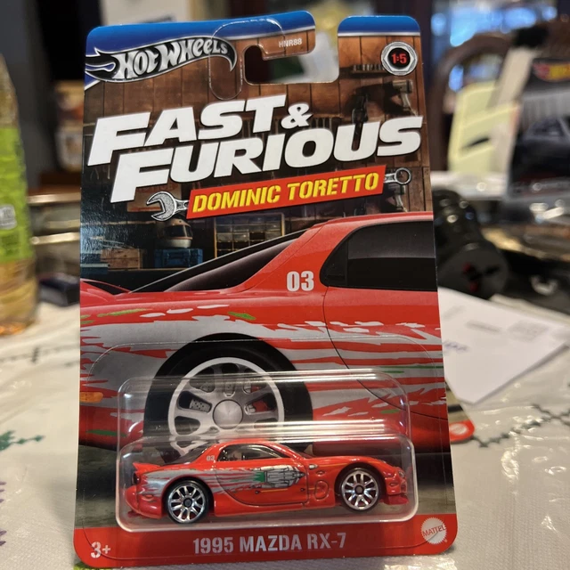 2024 HOT WHEELS "Fast & Furious Dominic Toretto" 1995 MAZDA RX-7 1/5 ...