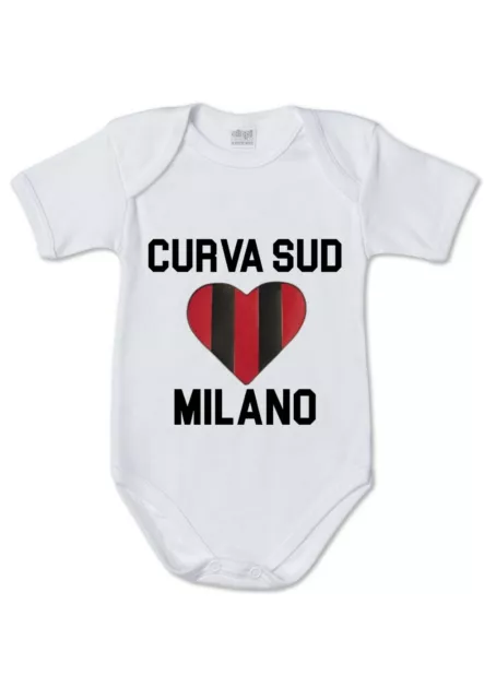 Body tutina bambino scusa papà ma io sono MILANISTA come lo ZIO