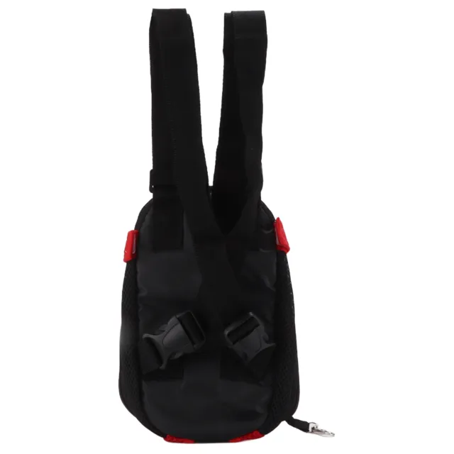 (red L)Breathable Pet Backpack Breathable Both Sides Zipper Pet Bag For Biking