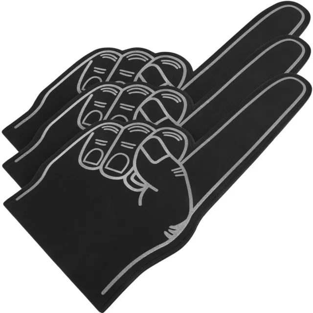 Set of 3 Foam Finger Cheerleading Props for Kids - Perfect for Sports Events