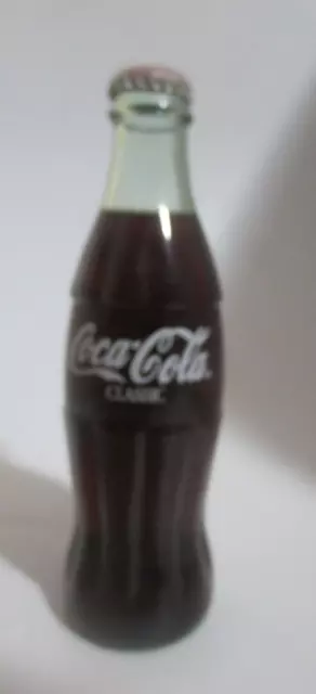 Coca-Cola CLASSIC ON BOTH SIDES 6 1/2 OZ  FULL BOTTLE EX