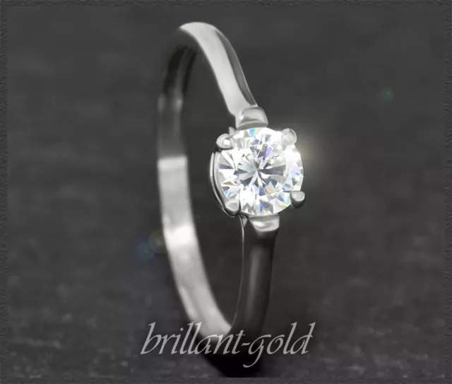 Diamant Brillant Solitär 585 Gold Ring 0,52ct, Si2; 14 Karat Verlobungsring NEU