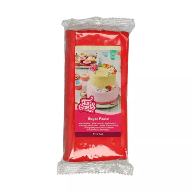 FunCakes Fondant Fire Red