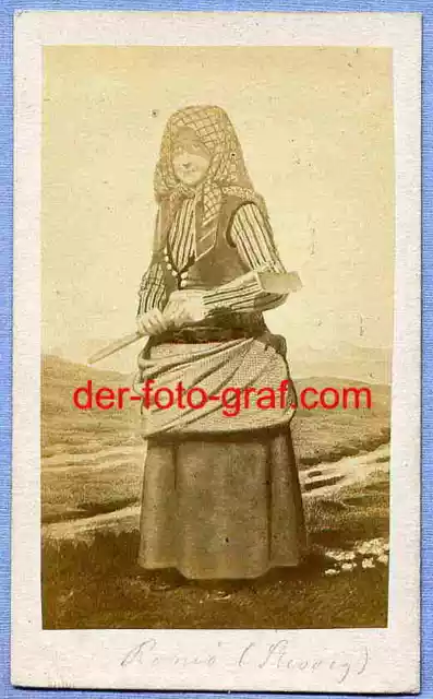 Foto, Dt. Dän. Krieg 1864, Tracht Magd 1864 !!