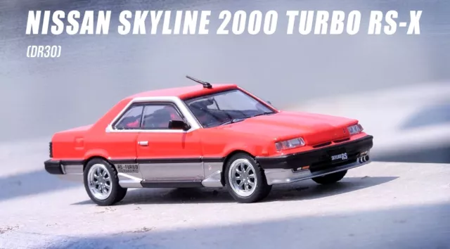 1:64 Nissan Skyline 2000 Turbo RS-X (DR30) -- Red/Silver -- INNO64