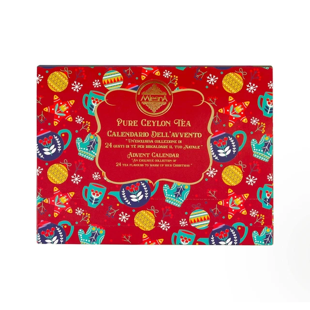 MLESNA TEA CEYLON Calendario dell'Avvento con 24 gusti di Tè