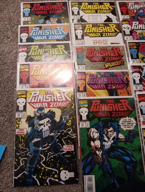 Marvel Comics The Punisher War Zone Lot of 33 #2-32 #39 Annual #2