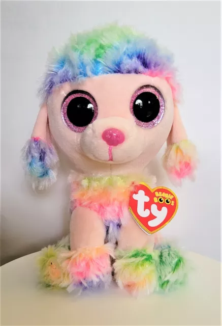 TY Beanie Boos Rainbow 6 inch Plush New
