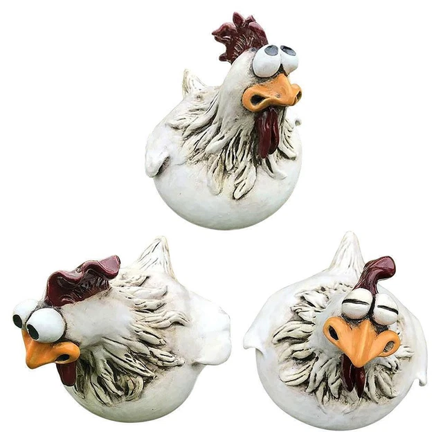 Funny Spoof Chicken Farm Art Decoration Resin Crafts Garden Decoration T1T1 X9S7 11