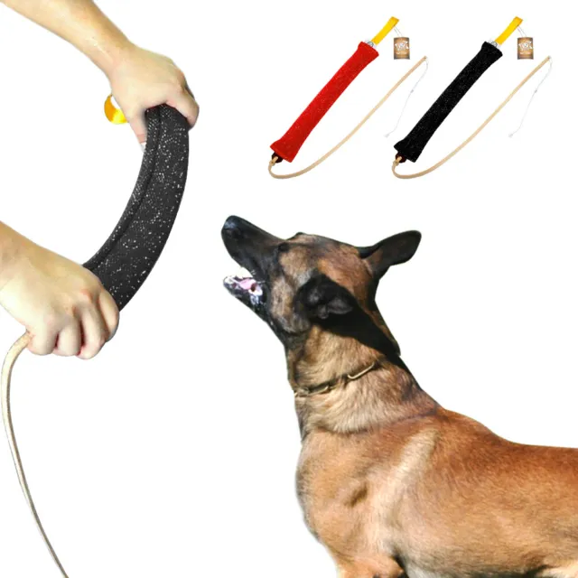 Dog Training Bite Tug&Leather Whip for Police Dogs German Shepherd SCHUTZHUND