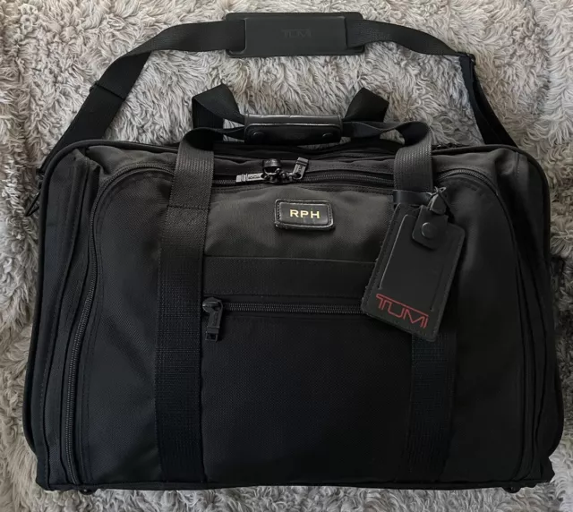 TUMI Unisex Large LUGGAGE SUITCASE Travel Expandable DUFFLE Bag CARRY ON Black