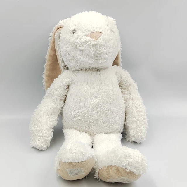 Doudou peluche lapin blanc beige TEXTURA - 32466