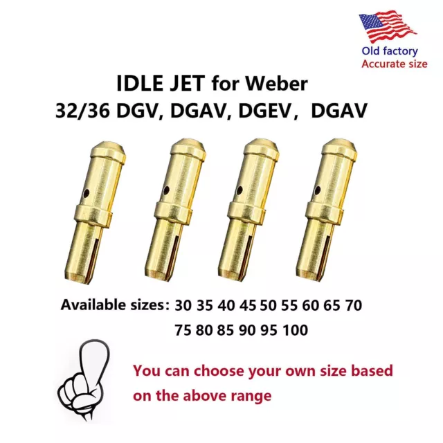 Idle Jet 74403 for Weber  32/36 DGV DGAV DGEV 38/38 Carburetor 4PCS