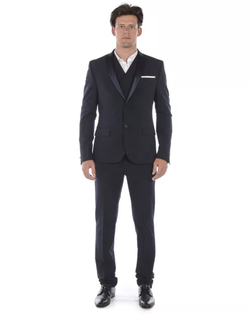 Abito Daniele Alessandrini Suit Uomo Blu A047N8253900G 23