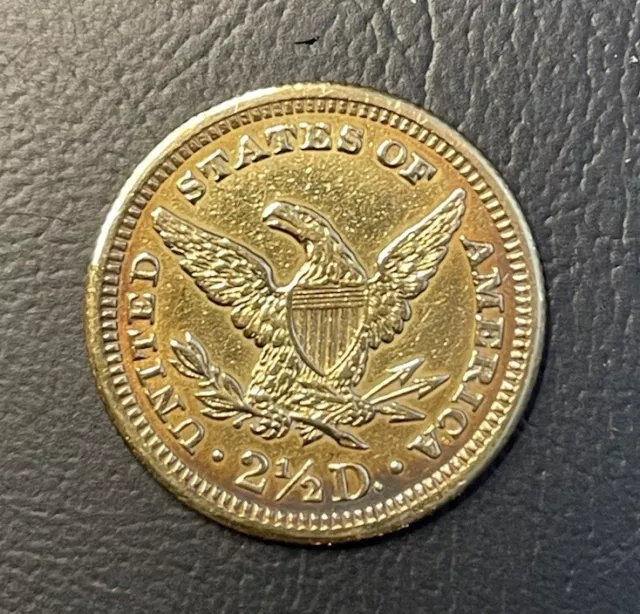 1906 USA $ 2,5 Dollar Gold 2 1/2 Dollar Krone Hauptquartier Adler Münze