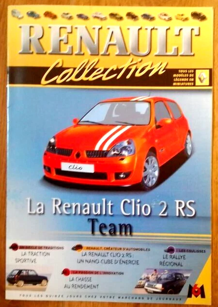 Renault Clio II F2 RS Team 2005 - Miniature 1/43 Universal Hobbies - Orange - Occasion Comme Neuve