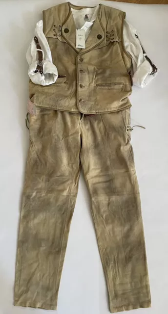 German Bavarian Amann Suede Lederhosen With Shirt And Vest  Trachten Oktoberfest