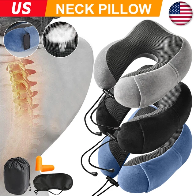 Memory Foam U Shaped Travel Pillow Neck Support Head Rest & Seat Soft Cushion US