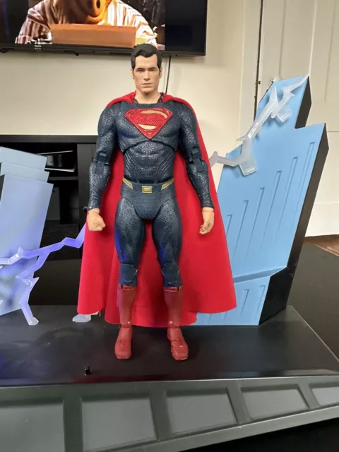 CUSTOM DC MCFARLANE Mezco Superman Armor Wired Cloth 1:12 CAPE