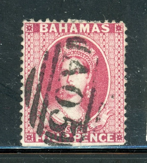BAHAMAS 18 SG36 Used 1863-77 4p rose QVIC Wmk Crown CC Perf 14 CV$50