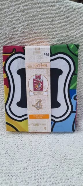 Juego de Funda Edredón Única Primark Harry Potter Hogwarts ¡NUEVO!¡!