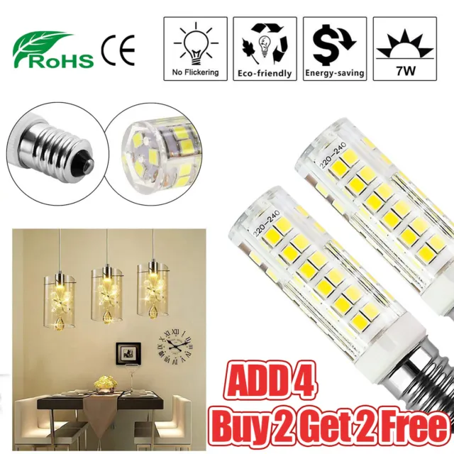 E14 7W LED Glühbirne Küche Sortiment Haube Kamin Kühlschrank Herd Zuhause Lampe hell