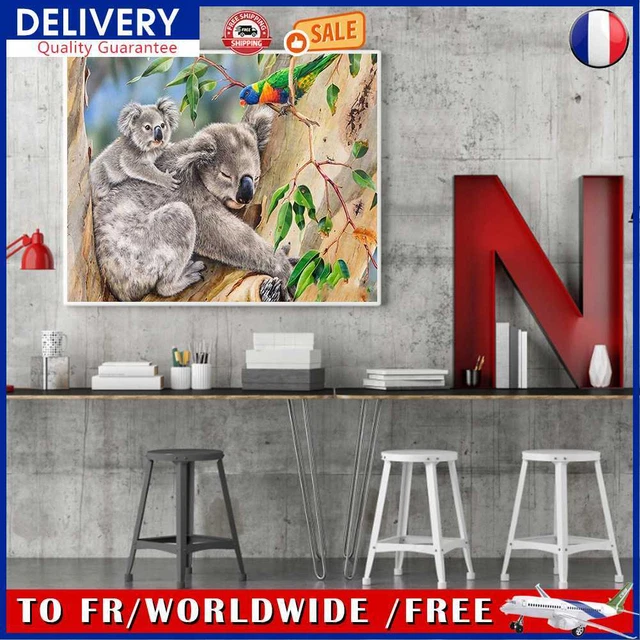 Sloth and The Birds Oil Paint By Numbers Kit DIY Frameless Painting Art (B3132)