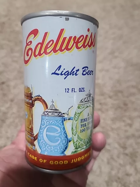 Edelweiss Light Beer Stainless Steel Tab Top Intact Jos Pickett & Sons Dubuque