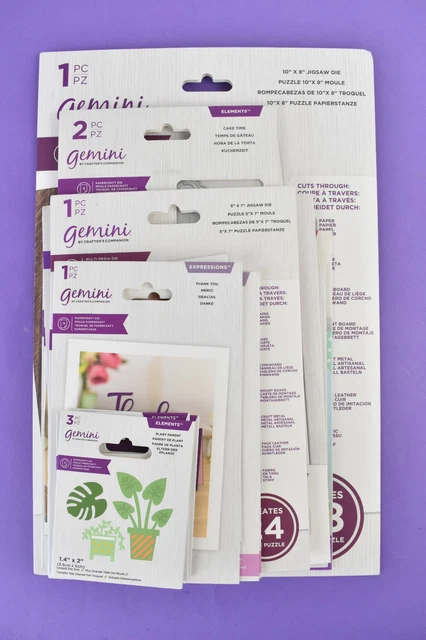 Crafters Companion Gemini Set Fustelle E Timbri Alfabeto 'Make A Statement' - Lettere 5,8 Cm