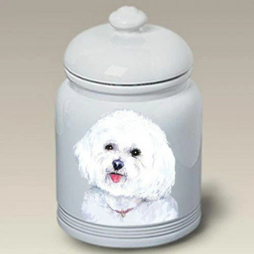 Bichon Frise Ceramic Treat Jar BVV 23037