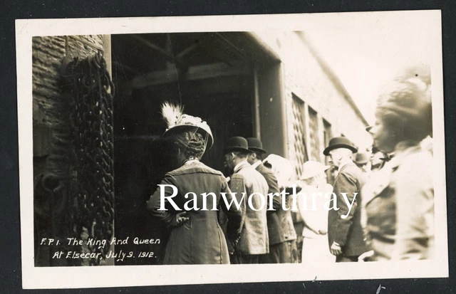 Rp Elsecar Colliery Royal Visit King George V Queen Mary Barnsley Yorkshire 1912