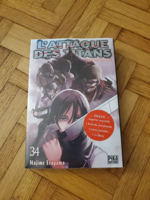 L'Attaque des Titans tome 34 Edition Limitée/collector neuf sous blister