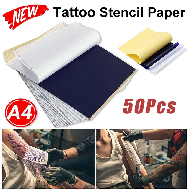 50X TATTOO STENCIL Transfer Paper Spirit Thermal Carbon Tracing Copier Supplies 14.75 PicClick AU