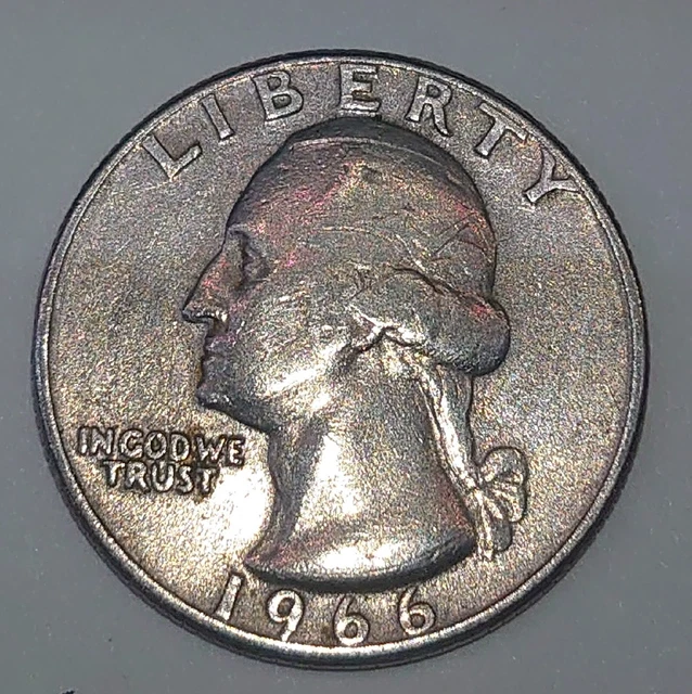 1966 No Mint Mark Quarter DDO DDR Double Die Strike Error