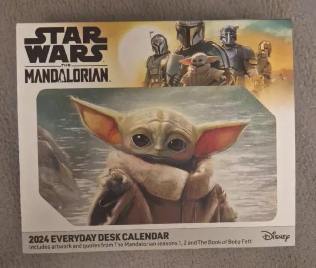 2024 CALENDAR DIARY Star Wars Mandalorian Grogu Ahsoka Official