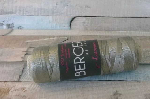 Bergere de France Lumis, Aran Weight Ribbon Yarn, 50g - Kaki