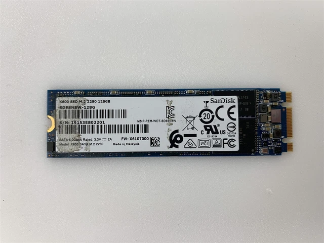 SANDISK SSD X600 M.2 SATA 2280 128GB Solid State Drive 10-Pack
