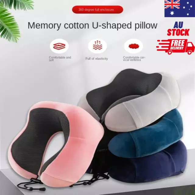 NEW Memory Foam U-shaped Travel Pillow Neck Pillow Rebound Pad Sleeping Headrest