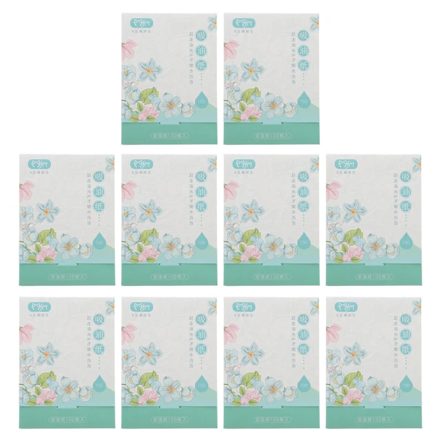 10 Boxes Öllöschpapier Fräulein Für Gesicht Ölige Hauttücher Fettige