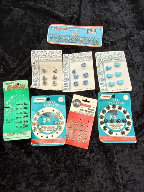 Brocas de costura vintage Newey Pikaby pantalla coleccionable (1396)